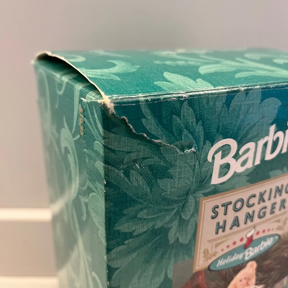 Vintage 1996 holiday Barbie stocking holder